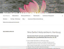 Tablet Screenshot of heilpraxis-seifert.de